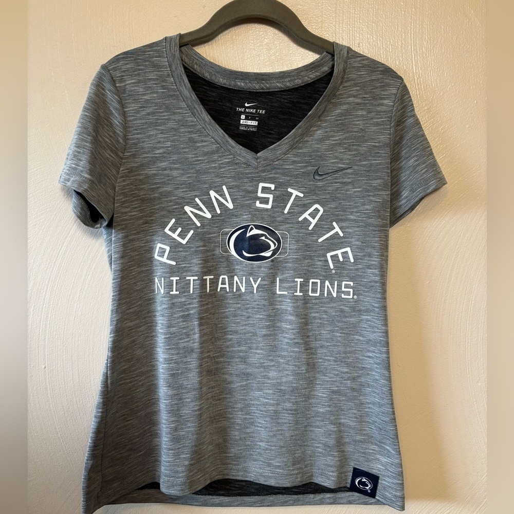 Nike Penn State Women’s Shirt V Neck Top Nittany Lions University Dri-Fit Small